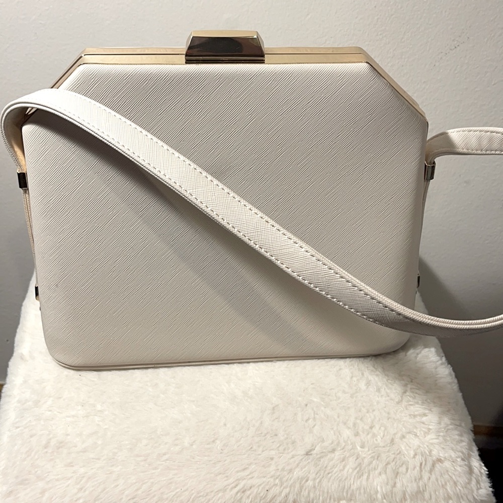 Cream handbag